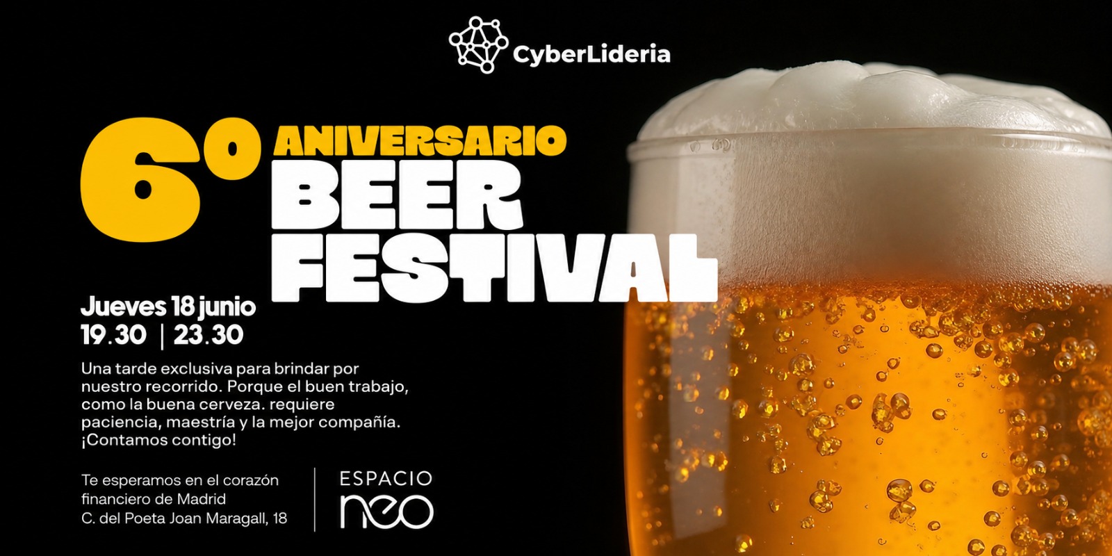 6º ANIVERSARIO CyberLideria – BEER FESTIVAL